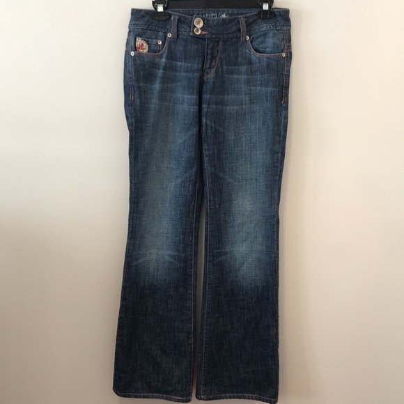 Parasuco denim cult low rise denim with pink stitching - Picture 8 of 16